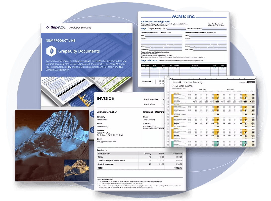 grapecity best pdf generation API