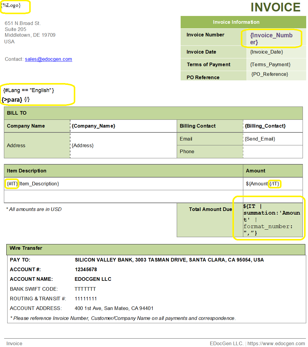 python pdf generation template